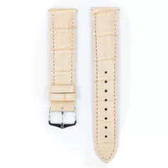 Hirsch Duke borjúbőr óraszíj, beige, 18/16M