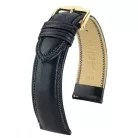 Hirsch Ascot borjúbőr óraszíj, fekete 19/18L