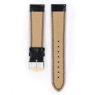 Hirsch Ascot borjúbőr óraszíj, fekete 19/18L