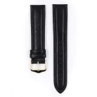 Hirsch Ascot borjúbőr óraszíj, fekete 20/18L