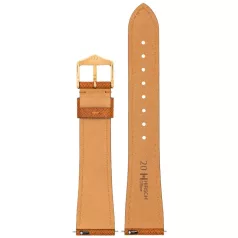 Hirsch Giffone borjúbőr óraszíj, barna 20/16L