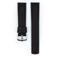 Hirsch Carbon, fekete/piros 24/22