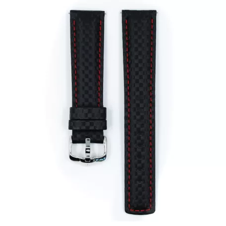 Hirsch Carbon, fekete/piros 24/22