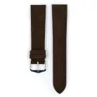 Hirsch Osiris Nubuck borjúbőr óraszíj, sötétbarna, 22/20
