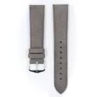 Hirsch Osiris Nubuck borjúbőr óraszíj, szürke, 18/16