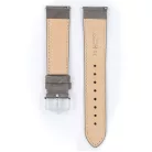 Hirsch Osiris Nubuck borjúbőr óraszíj, szürke, 18/16