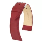 Hirsch Osiris Nubuck borjúbőr óraszíj, burgundi, 18/16M