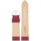 Hirsch Osiris Nubuck borjúbőr óraszíj, burgundi, 18/16M