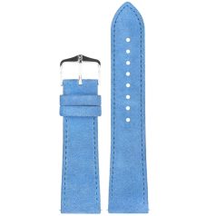   Hirsch Osiris Nubuck borjúbőr óraszíj, világoskék, 12/10M
