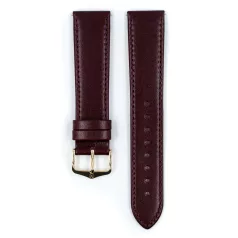 Hirsch Osiris óraszíj, burgundi, 18/16