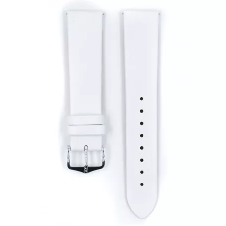 Hirsch Toronto borjúbőr óraszíj, fehér, 18/16L