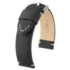 Hirsch Ranger borjúbőr óraszíj, fekete, 24/24