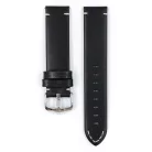 Hirsch Ranger borjúbőr óraszíj, fekete, 24/24