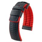 Hirsch Ayrton borjúbőr, fekete/piros, 24/22L