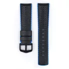 Hirsch Ayrton borjúbőr, fekete/kék, 20/18L