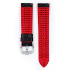 Hirsch Andy borjúbőr, fekete/piros 24/22L