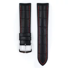 Hirsch George borjúbőr, fekete/piros 24/22L