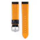 Hirsch Andy borjúbőr, fekete/narancs, 20/18L