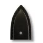 RIOS TOscana bőr óraszíj, fekete, 20/18mm