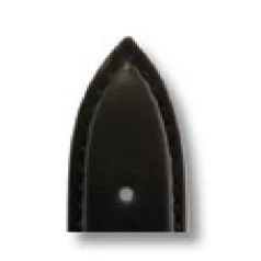 RIOS TOscana bőr óraszíj, fekete, 20/18mm