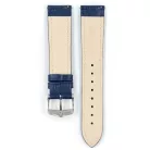 Hirsch Modena borjúbőr óraszíj, kék 24/22L