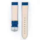 Hirsch Modena borjúbőr óraszíj, királykék 20/18L