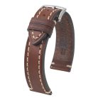 Hirsch Liberty óraszíj, sötétbarna, 24/22L