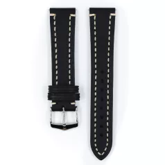 Hirsch Liberty óraszíj, fekete, 24/22L
