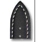 RIOS Deep Sea bőr óraszíj, fekete, 20/18mm