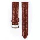 Hirsch Crocograin borjúbőr óraszíj, aranybarna, 20/18M