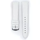 Hirsch Crocograin borjúbőr óraszíj, fehér, 20/18L