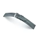 RIOS Next Hightech Ballistic bőr óraszíj, szürke, 20/18mm