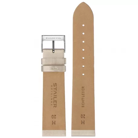 STAILER Original Techno Satin óraszíj, fehér 20/18 M