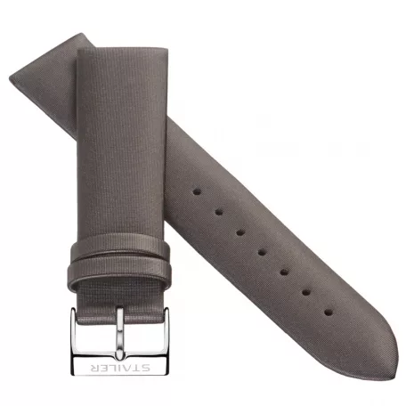 STAILER Original Techno Satin óraszíj, szürke 20/18 M