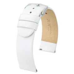 Hirsch Scandic borjúbőr óraszíj, fehér, 20/20M