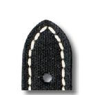 RIOS Ohio canvas óraszíj, fekete, 24/24mm