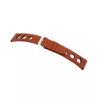 RIOS Racing bőr óraszíj, konyakbarna, 20/18mm