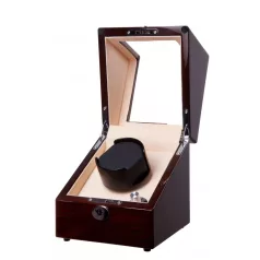   EDELWOLLE LAKKOZOTT MAHAGÓNI SZÍNŰ FA ÓRAFORGATÓ 1 ÓRÁNAK