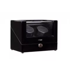   EDELWOLLE LAKKOZOTT FEKETE SZÍNŰ FA ÓRAFORGATÓ 2 ÓRÁNAK