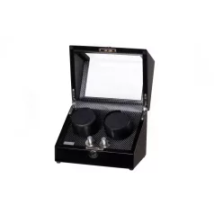   EDELWOLLE LAKKOZOTT FEKETE SZÍNŰ FA ÓRAFORGATÓ 2 ÓRÁNAK