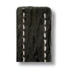 RIOS Continental Breitling bőr óraszíj, fekete, 20/18mm