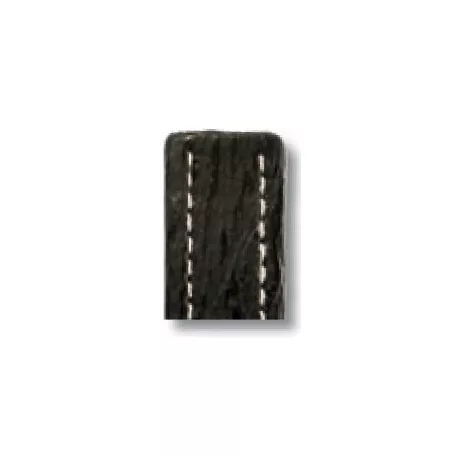 RIOS Continental Breitling bőr óraszíj, fekete, 22/18mm