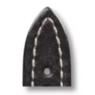 RIOS Tornado Breitling bőr óraszíj, fekete, 20/18mm