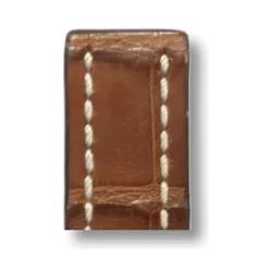 RIOS Aero Breitling bőr óraszíj, konyakbarna, 20/18mm