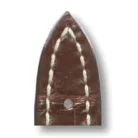 RIOS Jet Breitling aligátorbőr óraszíj, mahagóni barna, 22/20mm