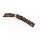RIOS Jet Breitling aligátorbőr óraszíj, mokkabarna, 24/20mm