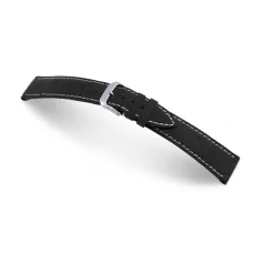   RIOS Maxime Jaeger LeCoultre struccbőr óraszíj, fekete, 19/16mm