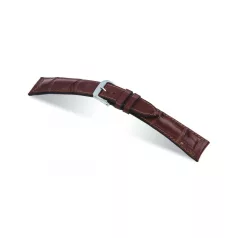   RIOS Legend Jaeger LeCoultre aligátorbőr óraszíj, mahagóni barna, 19/16mm