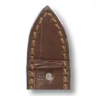 RIOS Legend Jaeger LeCoultre aligátorbőr óraszíj, mahagóni barna, 20/16mm