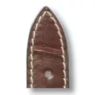 RIOS Avandgarde Jaeger LeCoultre aligátorbőr óraszíj, mahagóni barna, 19/16mm